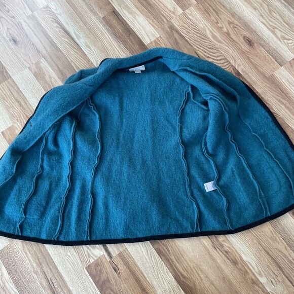 VINTAGE Appleseeds Petites 100% Boiled Wool Blazer Women’s Petite Medium - Picture 14 of 14